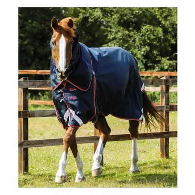 Waterproof outdoor horse blanket with neck cover Premier Equine Buster 50 g