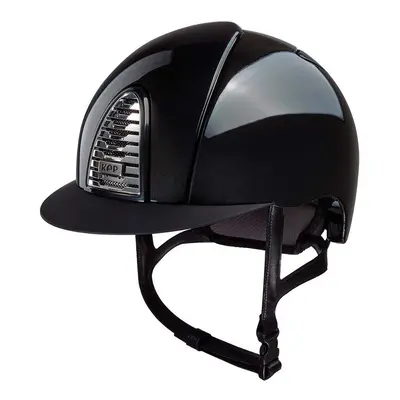 Standard visor equestrian riding helmet with eco leather chin strap KEP Cromo 2.0 Shine