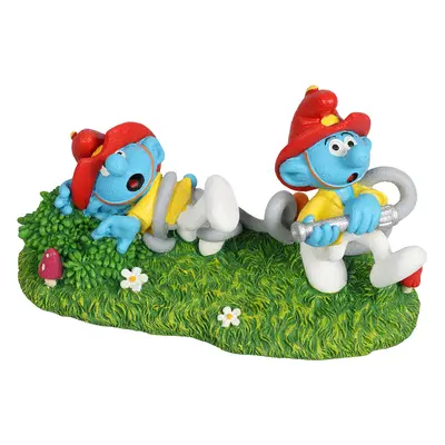 Large smurfs and glasses aquarium decoration Aqua Della