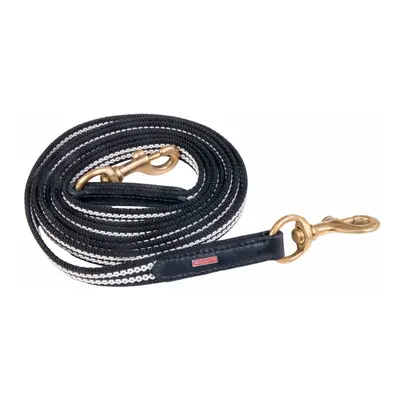 Braided rubber long rein for horses Karlslund