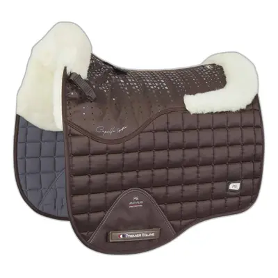 Merino wool dressage saddle pad for horses Premier Equine Capella CC Square