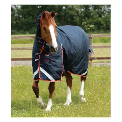 Waterproof outdoor horse blanket with neck cover Premier Equine Buster Storm 200 g