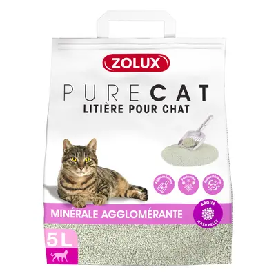 Scented clumping mineral cat litter Zolux