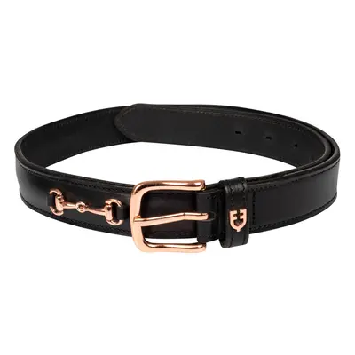 English leather belt with horse bit for women Equestro