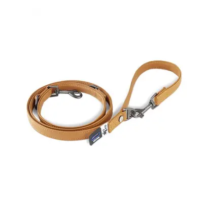 Adjustable leather dog leash Curli Apple