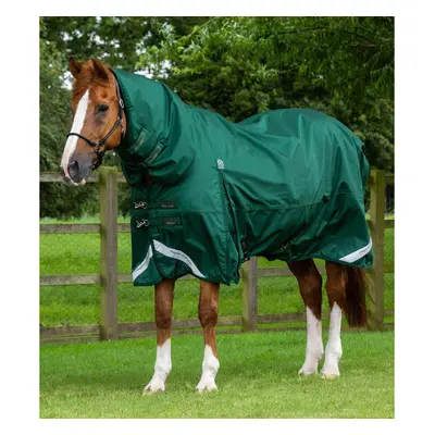 Waterproof outdoor horse blanket with neck cover Premier Equine Buster Storm Classic 220 g