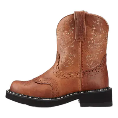 Women's leather western boots Ariat Fatbaby Saddle