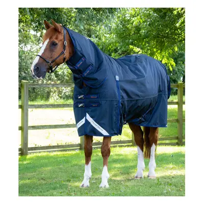 Waterproof outdoor horse blanket with neck cover Premier Equine Buster Storm Classic 420 g