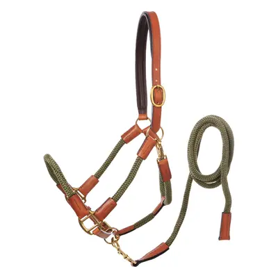 Leather halter with rope Kavalkade Cavo