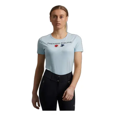 Women's cotton riding T-shirt Premier Equine Chiaro