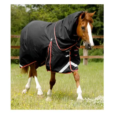 Waterproof outdoor horse blanket with neck cover Premier Equine Buster 100 g