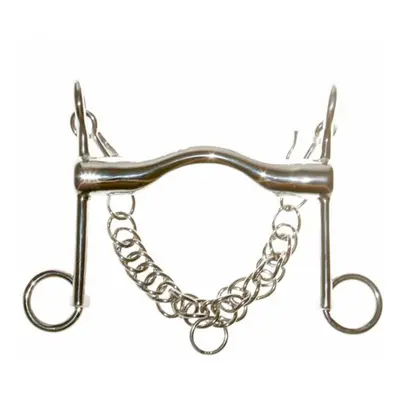 Horse bridle bit with tongue and curb chain Tattini