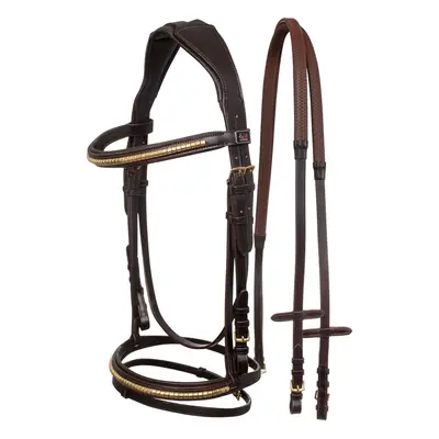 Anatomical riding bridles for horses in rubber Supreme