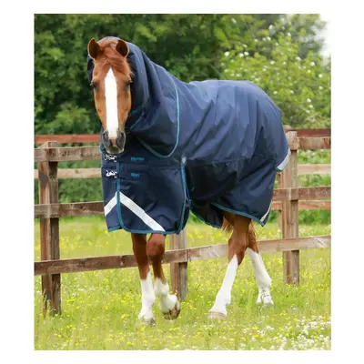 Outdoor horse blanket with neck cover Premier Equine Titan 200 g