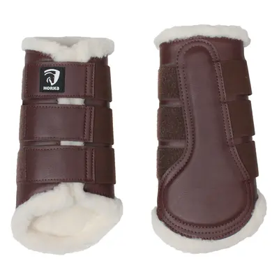 Closed horse gaiters with fur Horka