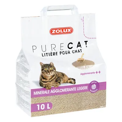 Lightweight clumping mineral cat litter Zolux