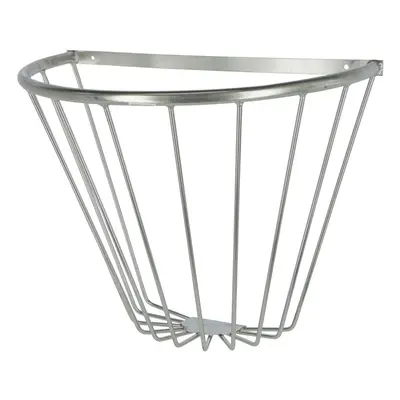 Half round zinc-plated hay rack with wall mounting Kerbl