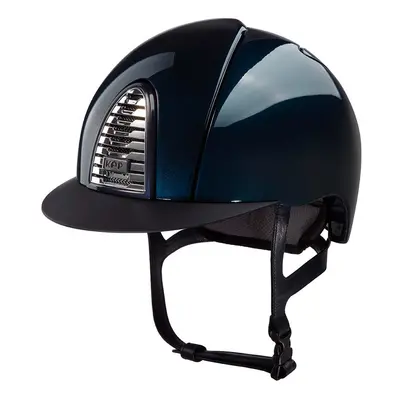 Polo riding helmet with visor and eco-leather chin strap KEP Cromo 2.0 Shine