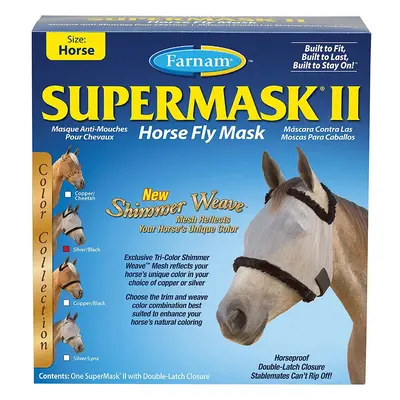 Anti-fly mask for horses without ears Farnam Supermask II Horse Horse