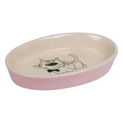 Ceramic oval cat bowl Nobby Pet