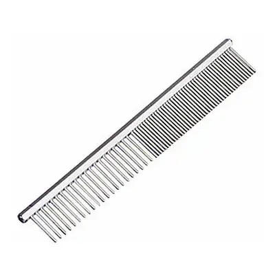 Metal dog comb medium and fine Difac