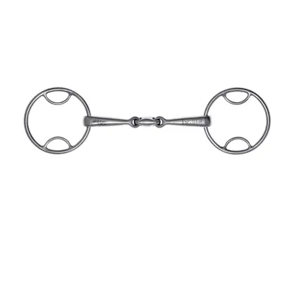 2 ring double snaffle bit for horses with straight bit effect Stübben Easy Control