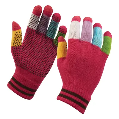 Children's riding gloves with button handle Dublin Magic