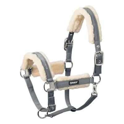 Double pin halter for horse in faux fur Eskadron