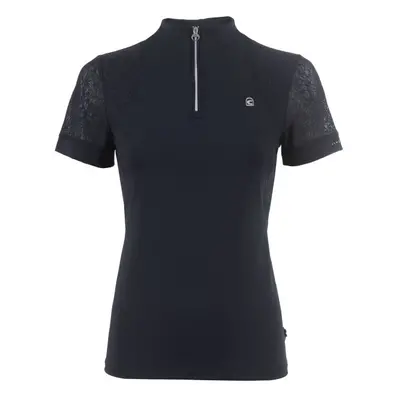 Women's 1/4 zip lace riding Polo shirt Cavallo