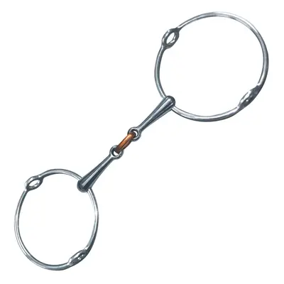 Large ring double break bit for horses Privilège Equitation