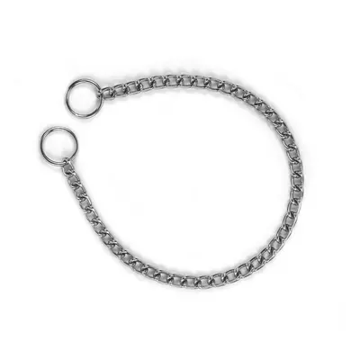 Chromium-plated chain collar for dogs Kerbl