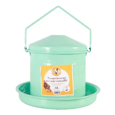 Enamelled hopper poultry feeder for 4 hens Chick'A