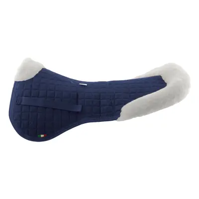 Cotton and sheepskin saddle pad for horses Burioni