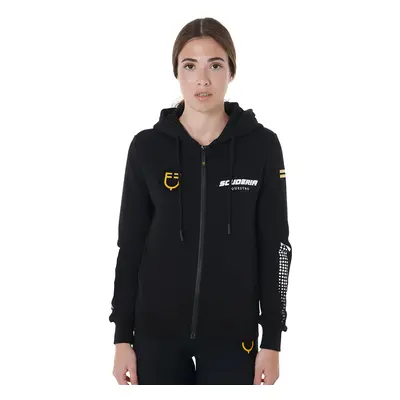 Women's full zip hoodie Equestro Scuderia French Terry