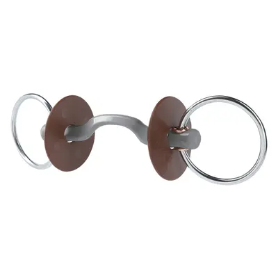 Bit for horse with a tongue slot and ring, soft Beris Konnex