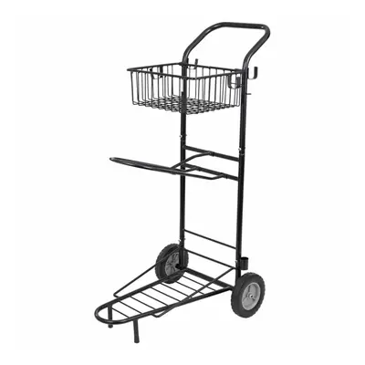 Riding cart with basket and 1 saddle rack Premiere