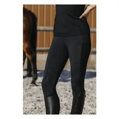 Women's full grip riding leggings Equithème Flora Je t'aime