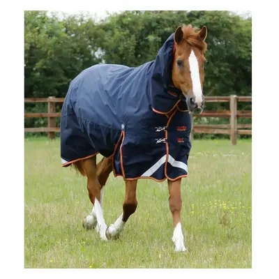 Outdoor horse blanket with neck cover Premier Equine Titan Storm 450 g