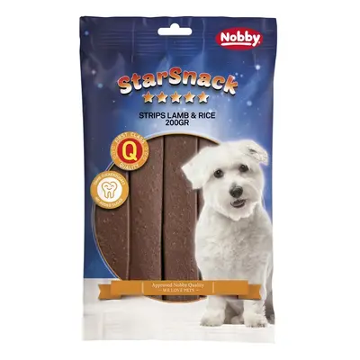 Dog treats Nobby Pet StarSnack Strips Lamb & Rice 200 g