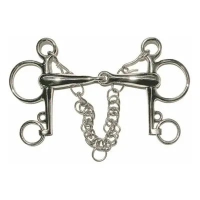 Pelham for horse with short branches with curb chain and hooks Tattini