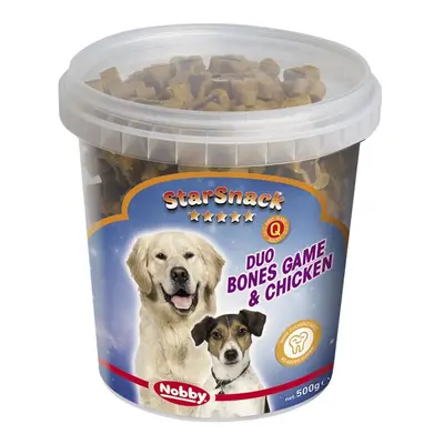 Dog treats Nobby Pet StarSnack Duo Bones Game & Chicken 500 g