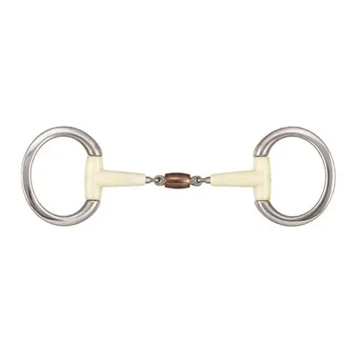 Double jointed olive bit for horses + copper roller Soyo Happy mouth "contour"