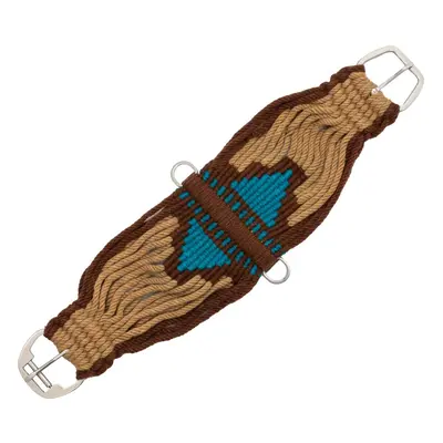 Western saddle strap for horse in mohair with Aztec design Pool's