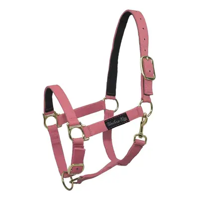 Nylon horse halter with leather reinforcement Umbria Equitazione