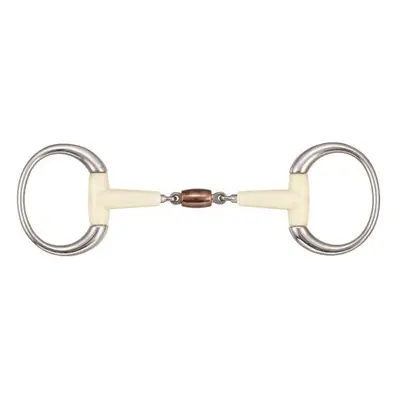 Double jointed olive bit for horses + copper roller Soyo Happy mouth "contour"