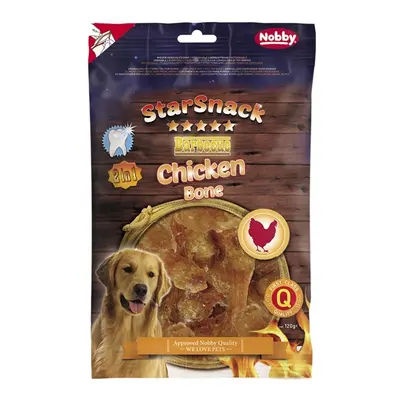 Barbecued chicken bone dog treats Nobby Pet StarSnack 0 g