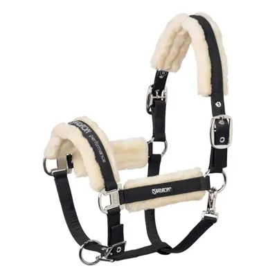 Double pin halter for horse in faux fur Eskadron