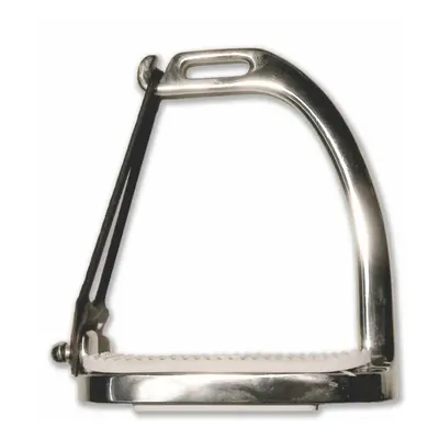 Stainless steel safety stirrups with elastic rings and rubber soles Tattini