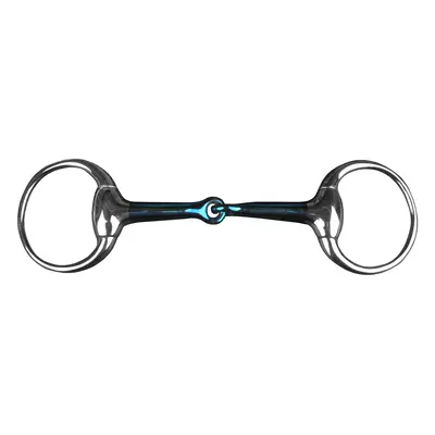 Two-ring snaffle bit for soft iron horse Horka