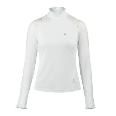 Women's long sleeve lace riding polo shirt Horze Sylvie